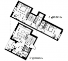 3-комнатная планировка квартиры в доме по адресу Набережно-Рыбальская улица 3