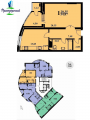 1-кімнатне планування квартири в будинку за адресою Здолбунівська вулиця 11в