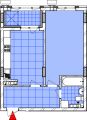 1-комнатная планировка квартиры в доме по адресу Богдановская улица 7в