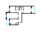 3-комнатная планировка квартиры в доме по проекту 94/9