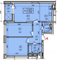 3-комнатная планировка квартиры в доме по адресу Лукьяновская улица 27а