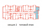 Поэтажная планировка квартир в доме по адресу Бориспольская улица 18-26 (3)
