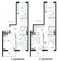 5-комнатная планировка квартиры в доме по адресу Свободы улица 1 (8)
