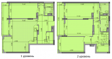 5-комнатная планировка квартиры в доме по адресу Вышгородская улица дом 26