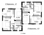 Поэтажная планировка квартир в доме по адресу Украинки Леси улица 41-43 (2)