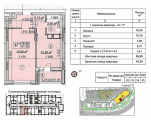 1-комнатная планировка квартиры в доме по адресу Шолом-Алейхема / Милютенко 5в