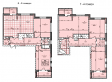 5-кімнатне планування квартири в будинку за адресою Бережанська вулиця 15 (10)