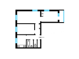 3-комнатная планировка квартиры в доме по проекту 1-464А