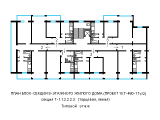 Поэтажная планировка квартир в доме по проекту 1-КГ-480-11у/2