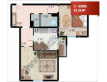 2-комнатная планировка квартиры в доме по адресу Грушевского улица 21а