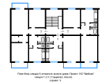 Поэтажная планировка квартир в доме по проекту 182 Мобиль