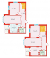 5-комнатная планировка квартиры в доме по адресу Бориспольская улица 18-26 (3)