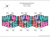 Поэтажная планировка квартир в доме по адресу Молодежная улица 5