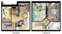 Поэтажная планировка квартир в доме по адресу Ясная улица 15 (21)