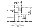 Поверхове планування квартир в будинку по проєкту 1-406-12