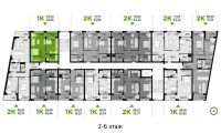 Поэтажная планировка квартир в доме по адресу Ступки Богдана переулок 3