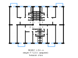 Поэтажная планировка квартир в доме по проекту 1-511-хх