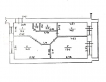 2-комнатная планировка квартиры в доме по адресу Солнечная улица 5