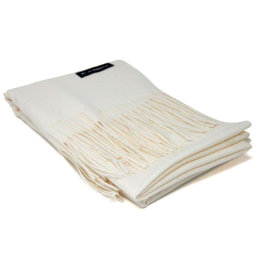 White Cashmere Scarf Product Image