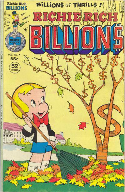 Richie Rich Billions #7 (1975) Comic Books Richie Rich Billions