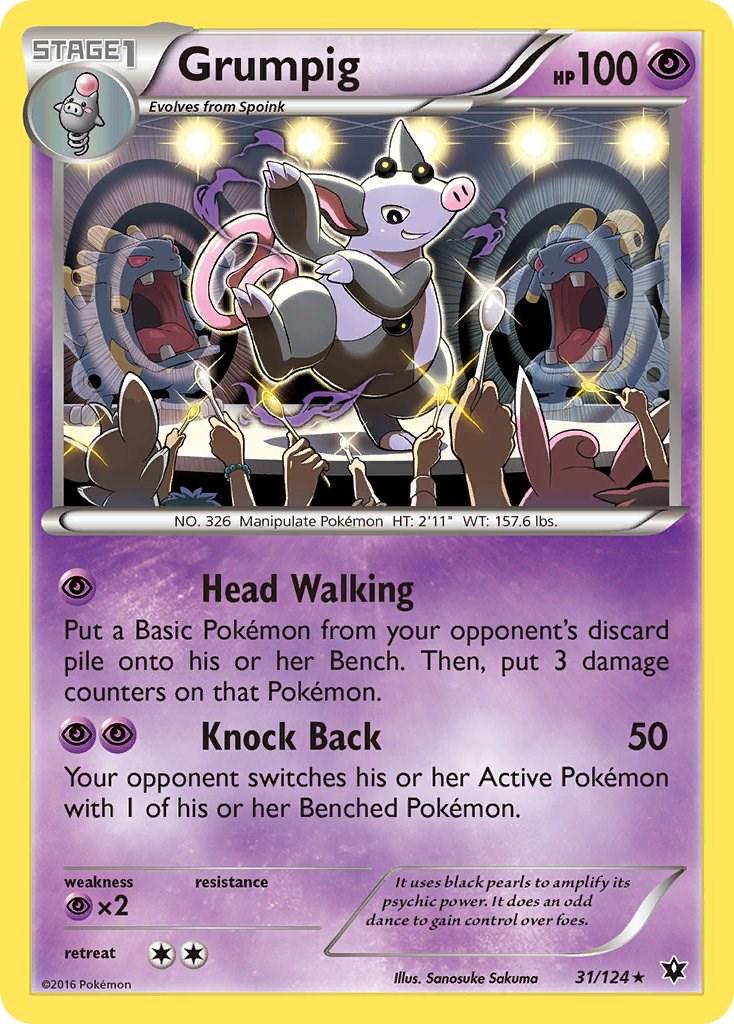 Grumpig #31 Pokemon Fates Collide