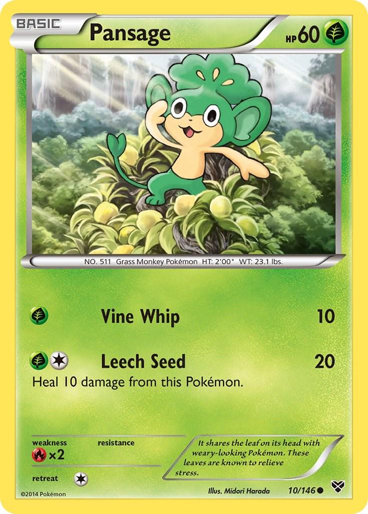 Pansage #10 Pokemon XY