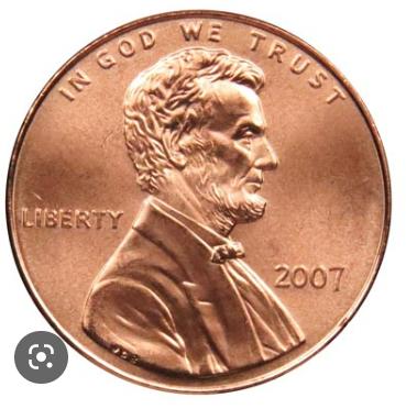 2007 Coins Lincoln Memorial Penny