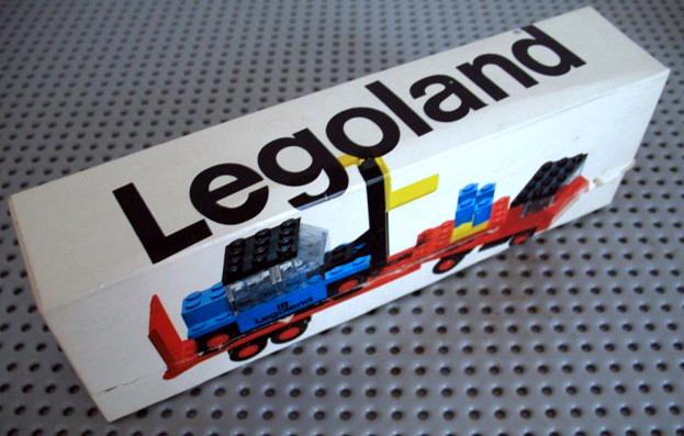 Low-Loader with Fork Lift Truck #684 LEGO LEGOLAND