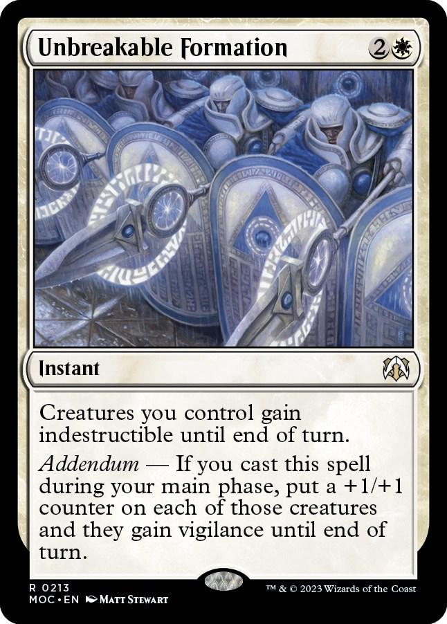 Unbreakable Formation #213 Magic March of the Machine Commander