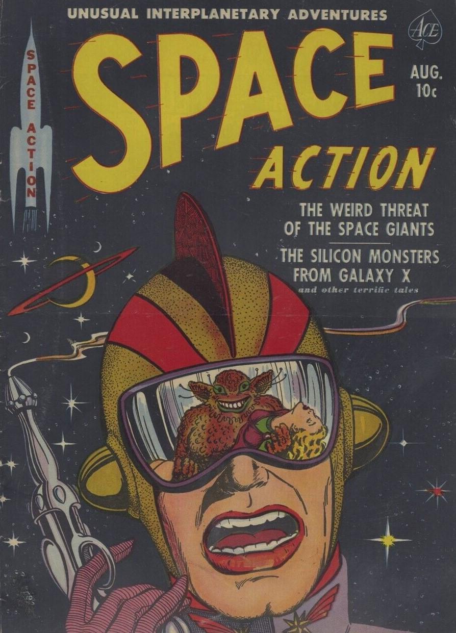 Space Action #2 (1952) Comic Books Space Action