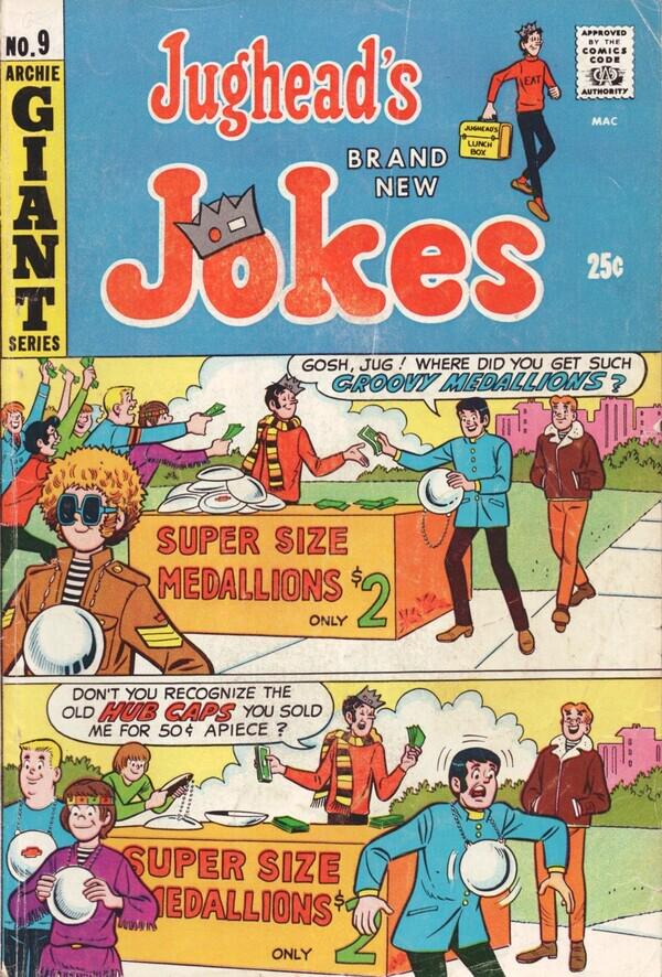 Jughead's Jokes #9 (1969) Comic Books Jughead's Jokes