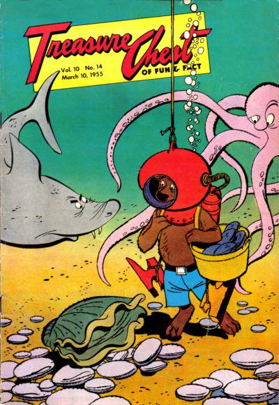 Treasure Chest of Fun and Fact #14 180 (1955) Comic Books Treasure Chest of Fun and Fact