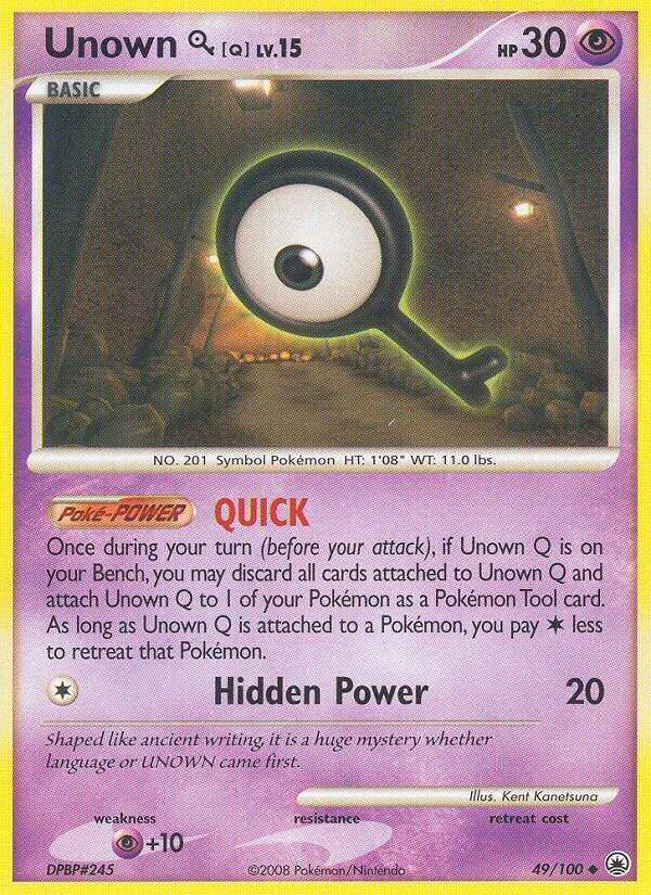 Unown Q #49 Pokemon Majestic Dawn