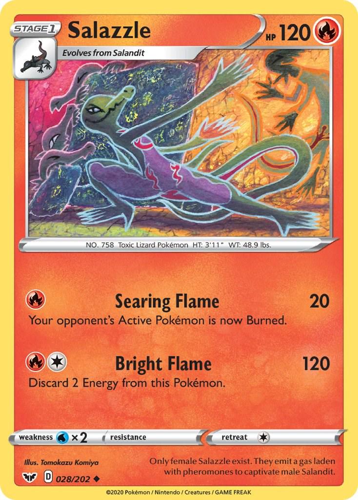Salazzle #28 Pokemon Sword & Shield