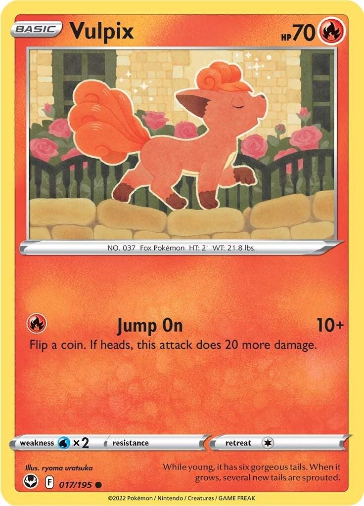 Vulpix #17 Pokemon Silver Tempest