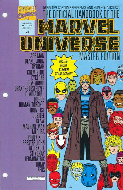 Official Handbook of the Marvel Universe #24 (1992) Comic Books Official Handbook of the Marvel Universe