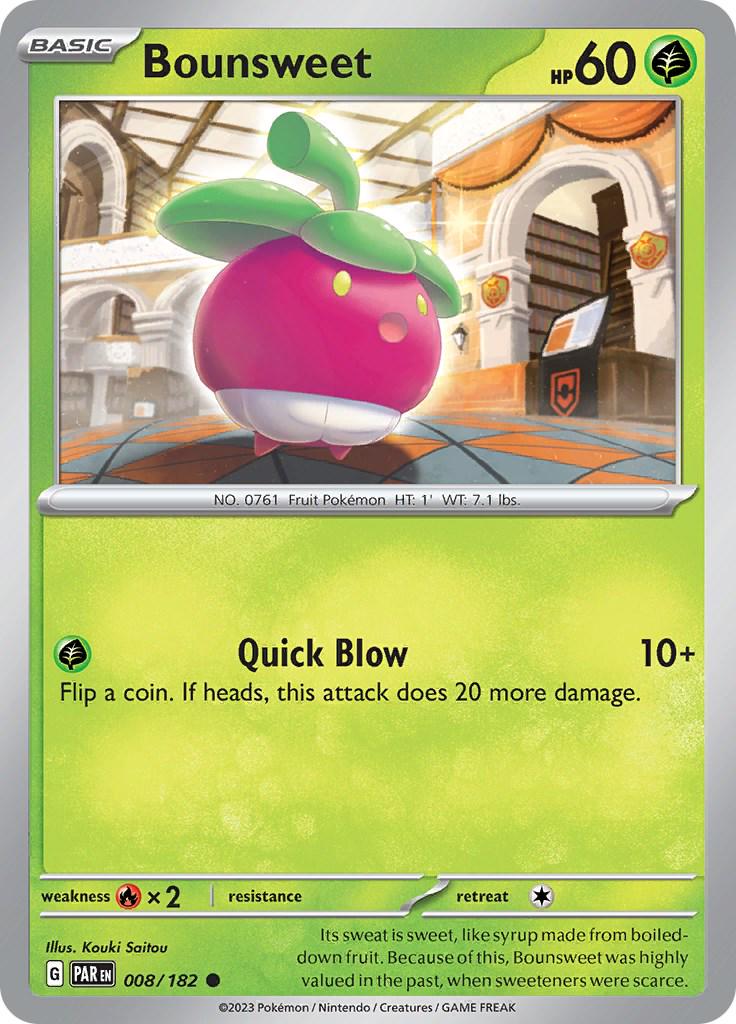 Bounsweet #8 Pokemon Paradox Rift