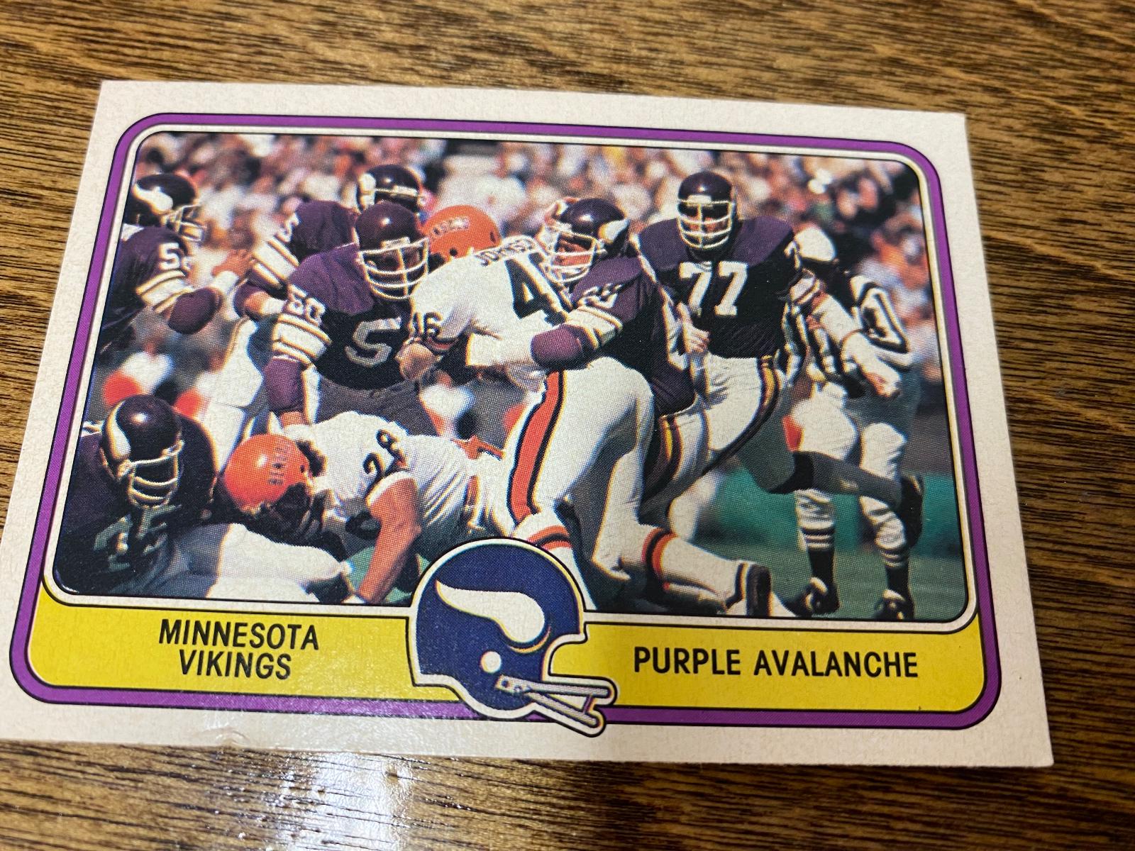 Minnesota Vikings Purple Avalanche #30 of 88 Football Cards 1981 Fleer Team Action