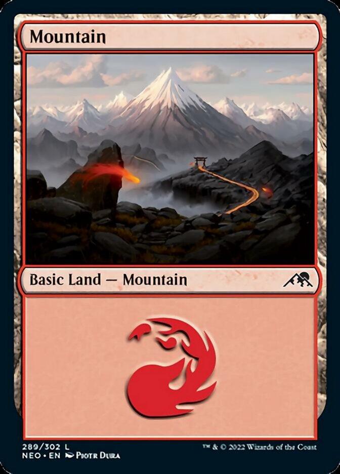 Mountain #289 Magic Kamigawa: Neon Dynasty