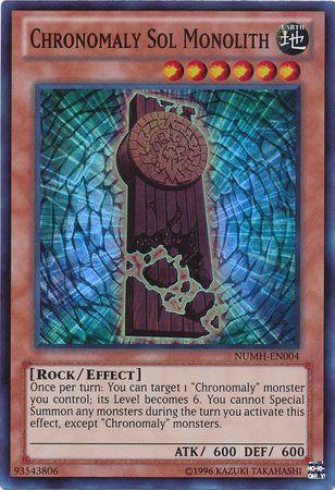 Chronomaly Sol Monolith NUMH-EN004 YuGiOh Number Hunters