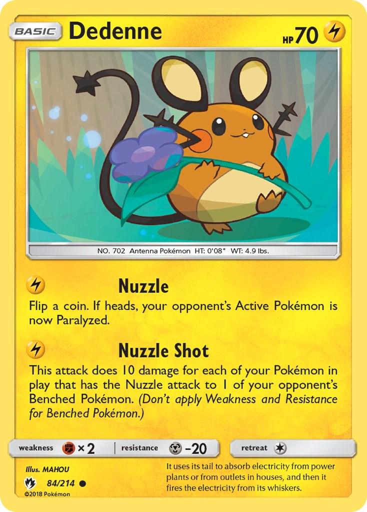 Dedenne #84 Pokemon Lost Thunder
