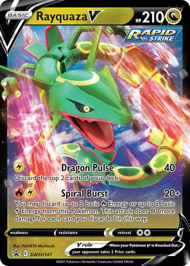 Rayquaza V #SWSH147 Cover Art