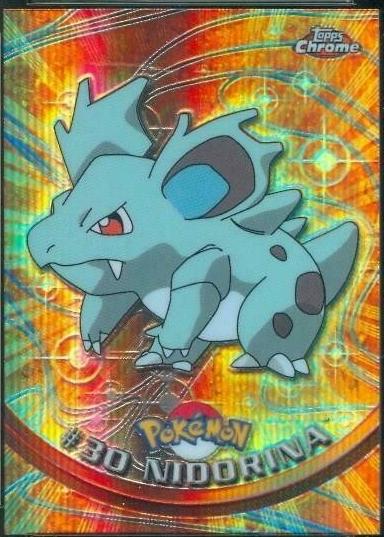Nidorina #30 Pokemon 2000 Topps Chrome