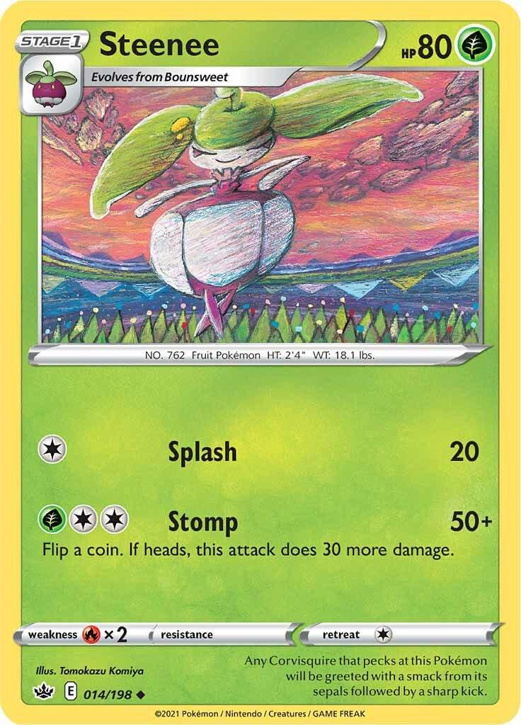 Steenee #14 Pokemon Chilling Reign