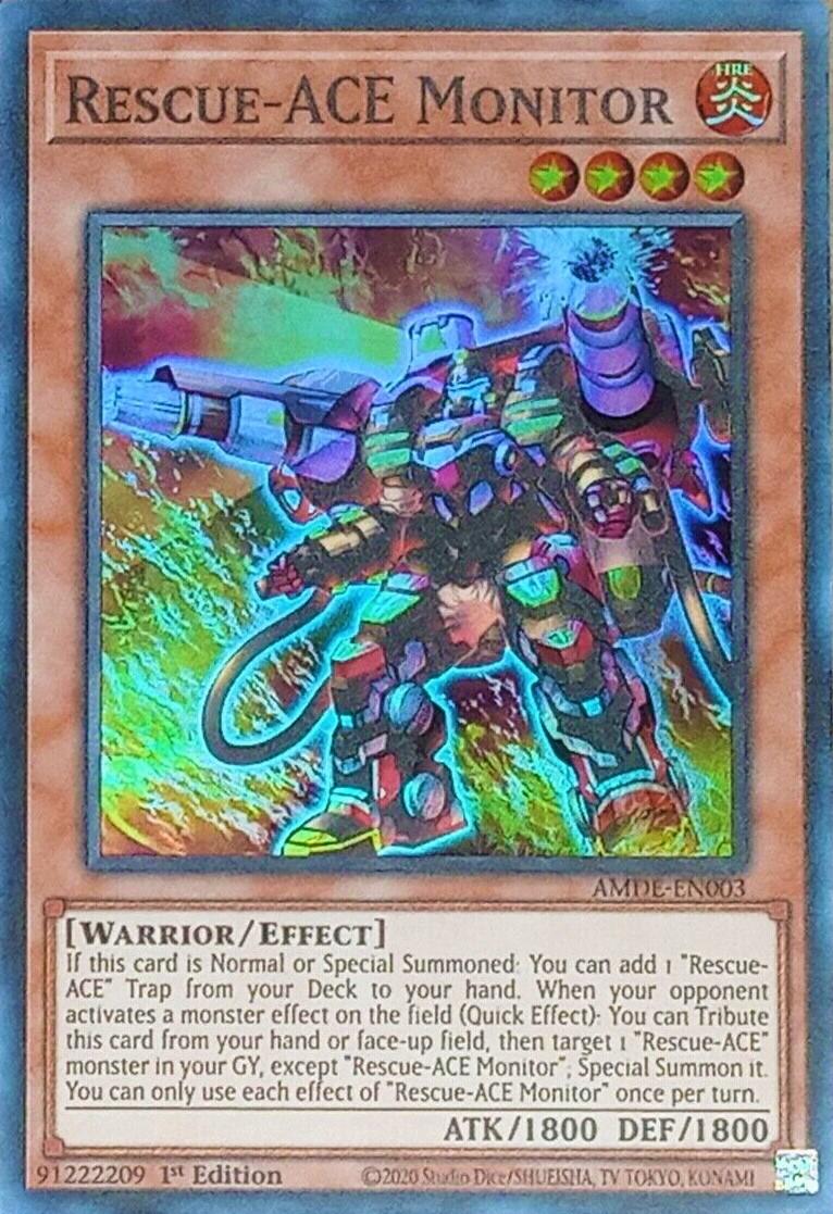 Rescue-ACE Monitor AMDE-EN003 YuGiOh Amazing Defenders