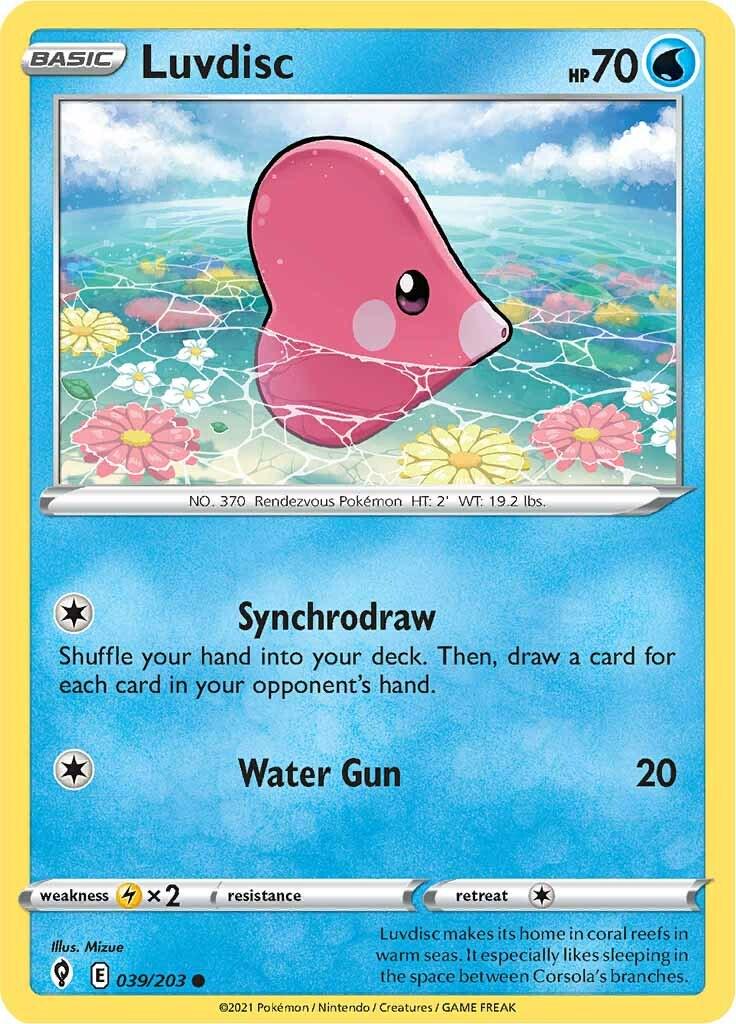 Luvdisc #39 Pokemon Evolving Skies