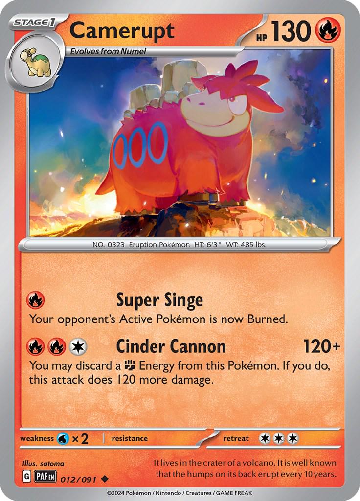 Camerupt #12 Pokemon Paldean Fates