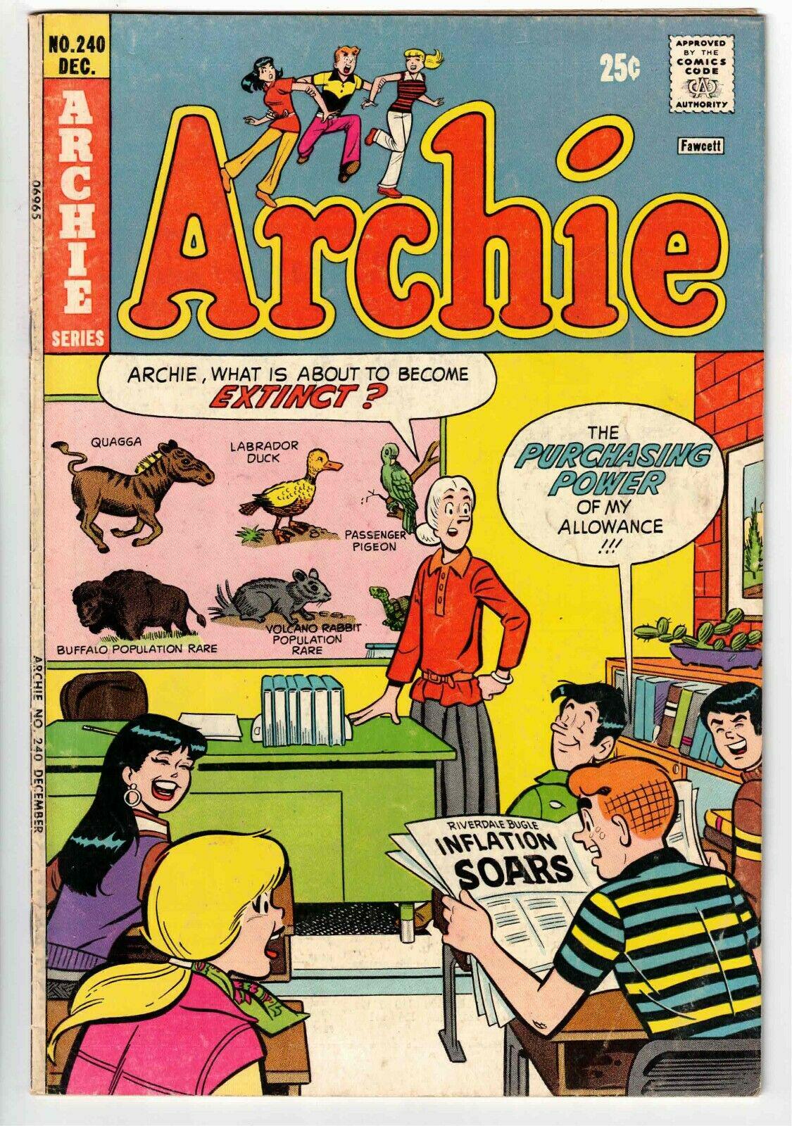 Archie #240 (1974) Comic Books Archie