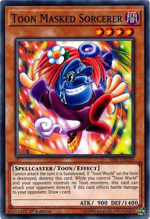 Toon Masked Sorcerer SS01-ENC05 YuGiOh Speed Duel Starter Decks: Destiny Masters