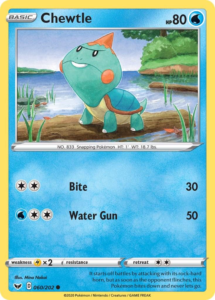Chewtle #60 Pokemon Sword & Shield